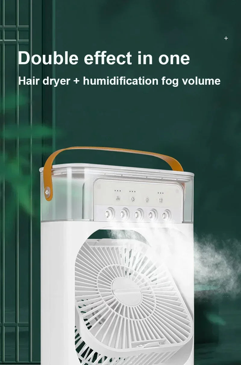 3 en 1 ventilateur climatiseur ménage petit refroidisseur d'air LED veilleuse Portable humidificateur réglage de l'air ventilateur bureau maison ventilateur nouveau